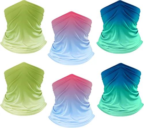 Miniatura 11 de UPF 50+ Sun Protection UV Cooling Neck Gaiter Face Mask Gradient Color Scarf Breathable Bandana for Men & Women