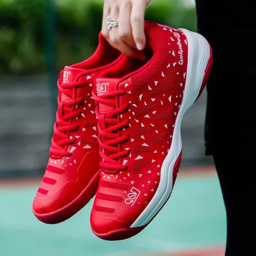 Miniatura 4 de Jakcuz Zapatos de tenis de bádminton para hombres y mujeres, zapatos de raqueta, tenis de voleibol para entrenamiento de cancha en interiores
