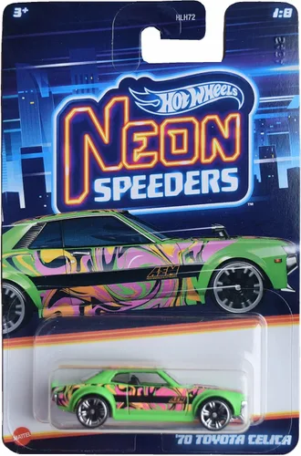 Mattel Hot Wheels '70 Toyota Celica, Neon Speeders 1/8