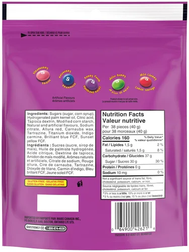 Miniatura 2 de Skittles Berry, Mega-Pack, 320gm/11.28oz, Púrpura