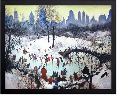 Miniatura 77 de Poster Master Impresión de pintura vintage de árbol de Navidad, póster retro de vacaciones, arte de invierno, diseño abstracto melancólico de pared