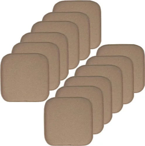 Miniatura 71 de Sweet Home Collection Cojines de espuma viscoelástica para silla, antideslizantes, diseño de panal de abeja, 16 x 16 pulgadas, paquete de 2