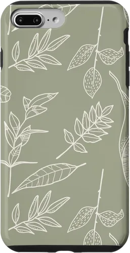 Miniatura 12 de Funda verde salvia para iPhone 13 Pro Max con diseño de hojas botánicas
