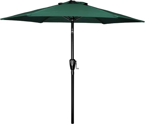 Miniatura 39 de Simple Deluxe - Sombrilla de patio de 7.5 pies para exteriores con botón de inclinación/manivela, 6 varillas robustas para jardín, cubierta, patio
