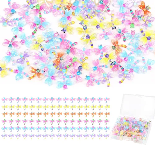 Miniatura 8 de 120 piezas Mariposas Luminosas Mini, Miniaturas de Mariquitas en Resina, Figuras de Animales que Brillan en la Oscuridad para Jardín de Hadas, Casa
