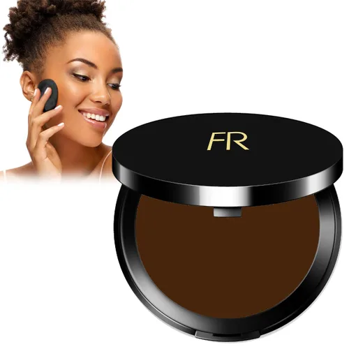 Miniatura 9 de Flori Roberts - Base de maquillaje de crema a polvo, cobertura completa para mujeres de color o tonos de piel más profundos, maquillaje de larga