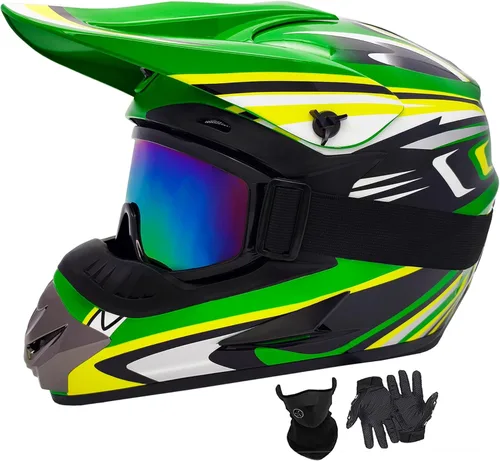 Cascos de Dirt Bike para Jóvenes de Moda para Niños, Motocross, Motocicleta, BMX, ATV, Todoterreno, Cuatro Ruedas, Cascos Integrales para Bicicleta