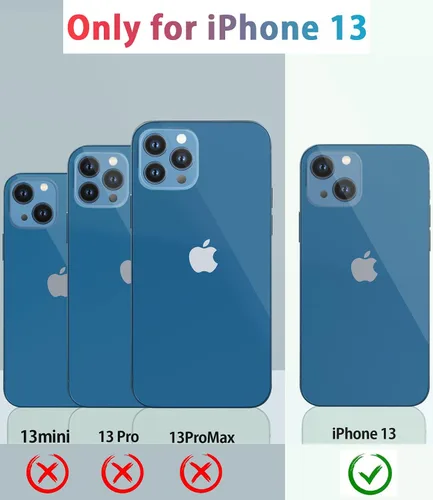 Miniatura 7 de Diverbox Funda para iPhone 13 [A prueba de golpes] [A prueba de caídas] [A prueba de polvo], Funda de Teléfono de Protección Resistente para Apple
