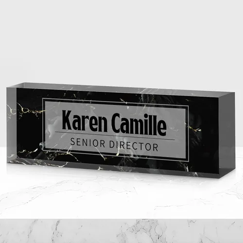 Miniatura 16 de Placa de nombre de oficina personalizada para escritorio, placa de nombre, regalos personalizados para compañeros de trabajo, jefe, profesor
