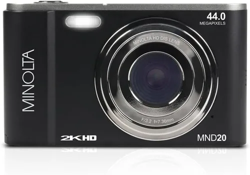 Miniatura 2 de Minolta Cámara digital MND20 de 44 MP - Video Ultra HD de 2.7K, zoom digital 16X, estabilización antivibración, lapso de tiempo, detección facial