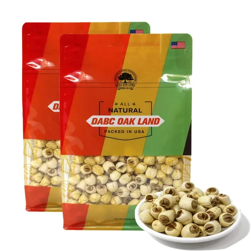 Miniatura 8 de DABC OAK LAND Semillas de loto secas naturales de 3 libras, semillas de loto blanco secas Lian ZI, ricas en metionina para la salud, para cocinar té