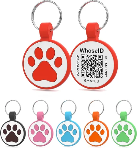 Miniatura 18 de Etiqueta para gatos con código QR, página de visualización de perfil en línea de mascotas, múltiples contactos de emergencia, silicona silenciosa
