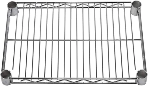 Miniatura 2 de Shelving Inc. Estantería de alambre cromado de 12 pulgadas de profundidad x 18 pulgadas de ancho con estante de 1 nivel, capacidad de peso de 800