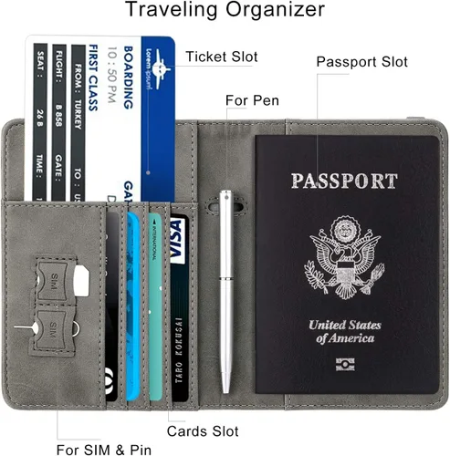 Miniatura 4 de Walnew RFID - Funda para pasaporte