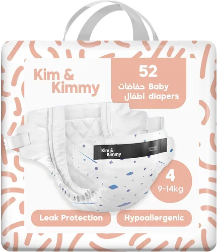 Miniatura 17 de Kim & Kimmy Pañales ecológicos, recién nacidos, hasta 11 libras, 32 pañales – Protección contra fugas de 12 horas, sin erupciones, hipoalergénicos