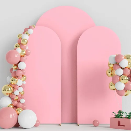 Miniatura 6 de Wokceer Cubierta de Fondo para Arco de Boda 7.2 Pies, Cubiertas Ajustadas de Spandex para Soporte de Arco de Boda de 6 Pies, Juego de 2 Cubiertas
