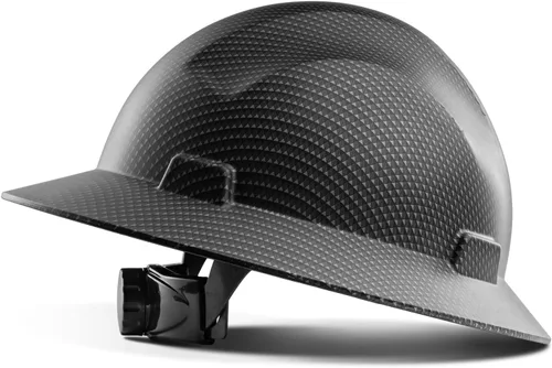 Miniatura 10 de LANON Casco duro de ala completa, aprobado por OSHA para trabajos de construcción, diseño de patrón azul premium, casco de seguridad FRP