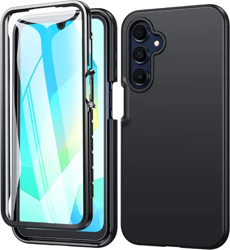 Miniatura 10 de FNTCASE Funda para Samsung Galaxy A15-5G: Funda para teléfono con protector de pantalla incorporado Funda protectora de silicona para teléfono