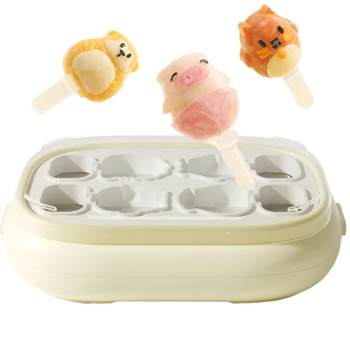 Miniatura 6 de Juego de 4 moldes para paletas de helados, accesorios de cocina para hacer helados, fácil liberación, reutilizable, de silicona, sin BPA, para Rosado