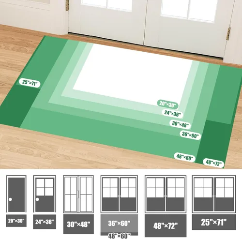 Miniatura 2 de IM HOME Tapete de chenilla absorbente para exterior 36" x 24", tapetes lavables antideslizantes para perros, tapete para puerta interior para Marrón