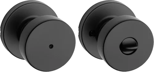 Miniatura 32 de Kwikset Pismo - Pomo de puerta redondo simulado, manija de un solo lado para armarios, puertas dobles francesas y despensa, pomo de puerta