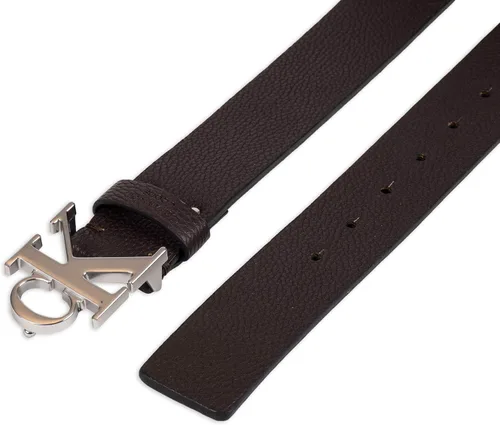 Miniatura 4 de Calvin Klein Cinturón de hebilla con monograma CK para hombre