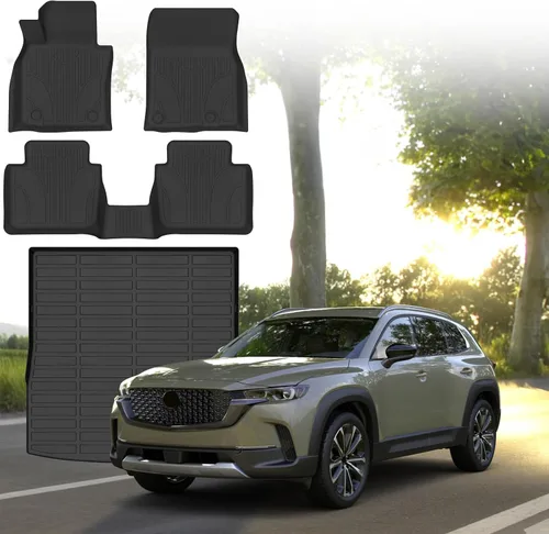 Miniatura 19 de Sunsdrew Alfombrillas TPE para todo tipo de clima, ajuste personalizado para Subaru Crosstrek 2018-2023/Impreza 2017-2023, negro, juego de 4 piezas
