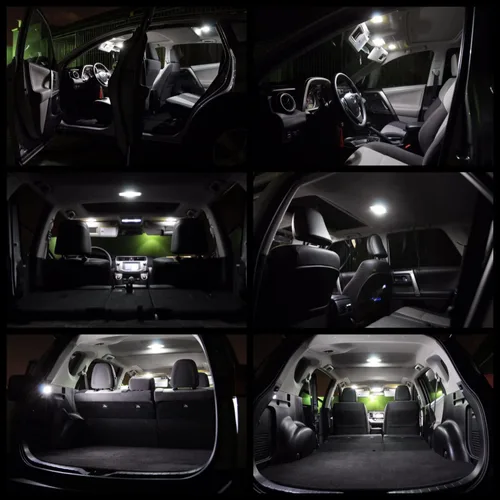 Miniatura 5 de Kit de bombillas LED para interiores para Hyundai Santa Fe 2013 2014 2015 2016 2017 2018 2019 2020 mapa, cúpula, espejo de tocador, cajuela, placa