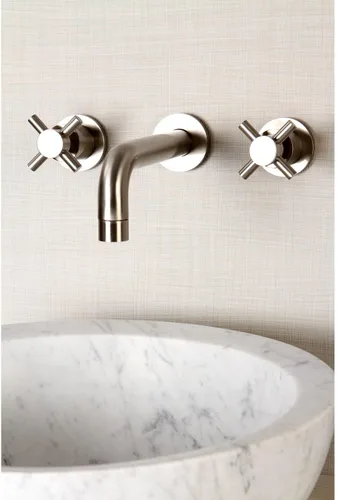 Miniatura 7 de Kingston Brass KS8121DX Concord - Grifo de baño con 2 manijas para montaje en pared, cromo pulido