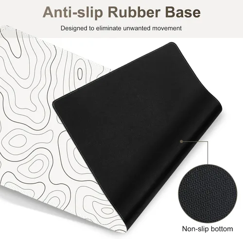 Miniatura 7 de Alfombrilla de mouse para juegos con soporte para muñeca de teclado, 4 en 1, alfombrilla de mouse con reposabrazos para teclado, alfombrilla