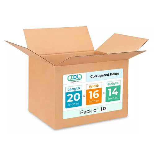 Miniatura 76 de IDL Packaging Paquete de 5 cajas de envío altas de 8 x 8 x 48 pulgadas, extra resistentes de 200 libras frente a caja regular, cajas de mudanza