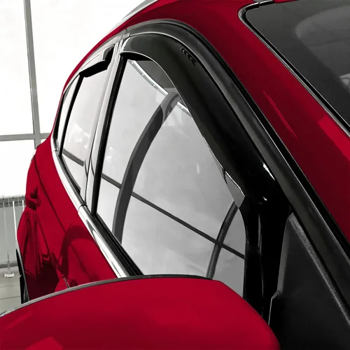 Miniatura 2 de Voron Glass - Protectores de lluvia extra duraderos en canal para Ford Escape 2013-2019, deflectores de ventana, viseras de ventilación, 4 piezas