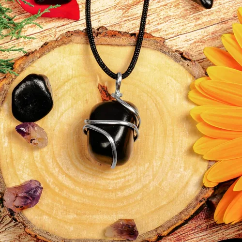 Miniatura 27 de PYOR Collar con colgante curativo de Reiki de cristal, gemas de buena suerte, prosperidad, riqueza, piedras preciosas naturales, collares de buena