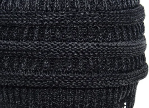 Miniatura 23 de C.C Winter Oversized Beanie Hat with Fuzzy Lining – Thick Knit Thermal Beanie for Cold Weather, Soft Warm Fleece Lined Cap