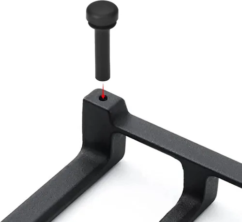Miniatura 5 de 12 pies de goma de rejilla WB02X24790, patas de goma compatibles con estufa de gas GE, parachoques de rejilla de repuesto para estufa de gas de gama