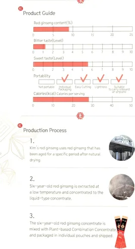 Miniatura 7 de Extracto de ginseng rojo de 6 años de Kim coreano Tiempo energético (0.3 fl oz x 30)