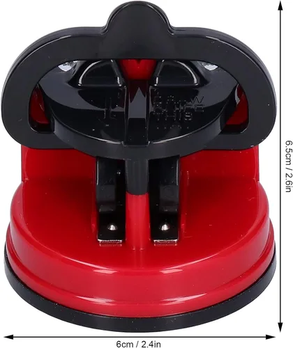 Miniatura 6 de Herramienta para afilar cuchillos, afilador de cuchillos manual pequeño de alta dureza para encimera con ventosa para cuchillo para tijeras