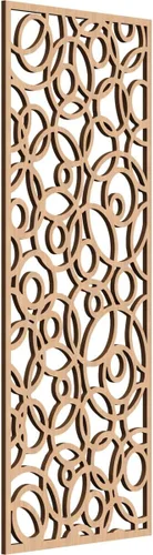 Miniatura 170 de Latrobe Paneles de pared decorativos de madera con calado, 9 3/8 pulgadas de ancho x 24 3/8 pulgadas de alto x 3/8 de alto, roble rojo rojo (Red Oak)