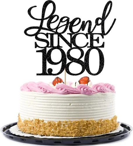 Miniatura 18 de Legend since 1973 - Decoración para pastel de cumpleaños número 53, decoración de pastel de feliz cumpleaños para hombres y mujeres de 53 años