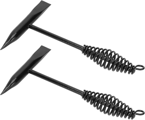 Miniatura 2 de Martillo astillador de soldadura de acero inoxidable, herramienta de eliminación de escoria con mango de resorte helicoidal para absorción