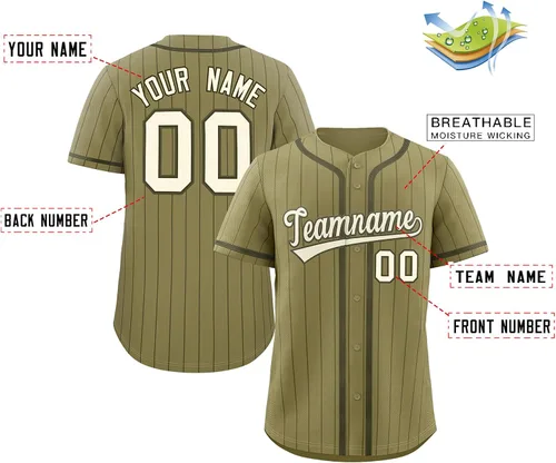 Miniatura 2 de Camiseta de béisbol de rayas finas personalizada hipster hip hop, camisetas deportivas con nombre y número del equipo personalizado para hombres