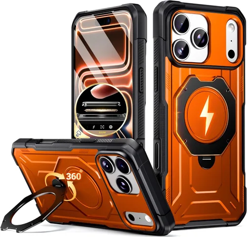 Miniatura 16 de Funda Poetic Spartan con soporte de anillo para iPhone 17, [Botón de control de cámara][Compatible con Magsafe], funda protectora de cuerpo