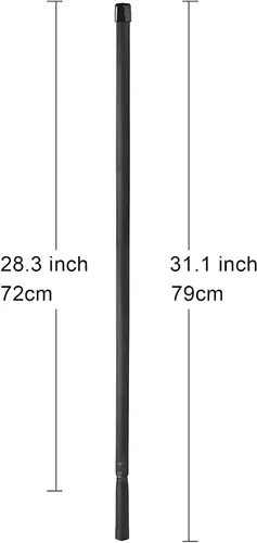 Miniatura 6 de Bingfu Antena de radio plegable CS táctica SMA hembra jamón 2 unidades de doble banda VHF UHF 136-520MHz 31 pulgadas antena para Baofeng BF-F8HP