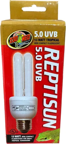 Miniatura 9 de Zoo Med reptisun 5.0 UVB Mini fluorescente compacta (13 vatios), 0