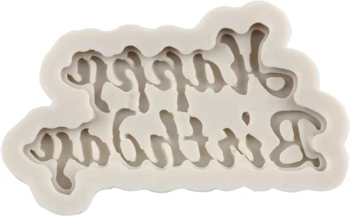 Miniatura 5 de Moldes de silicona para cumpleaños con letras del alfabeto para fondant, moldes de chocolate para fiesta de cumpleaños, decoración de pasteles