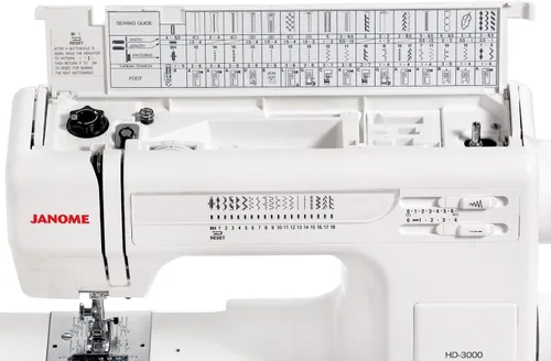 Miniatura 3 de Janome HD3000 Heavy-Duty máquina de coser con 18 puntadas + Estuche duro