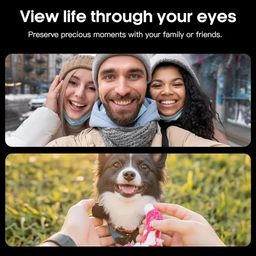 Miniatura 4 de Lentes de cámara inteligente AI para hombres y mujeres, fotografía 4K, grabación de video HD de 1080P, traducción en tiempo real, audio de oído