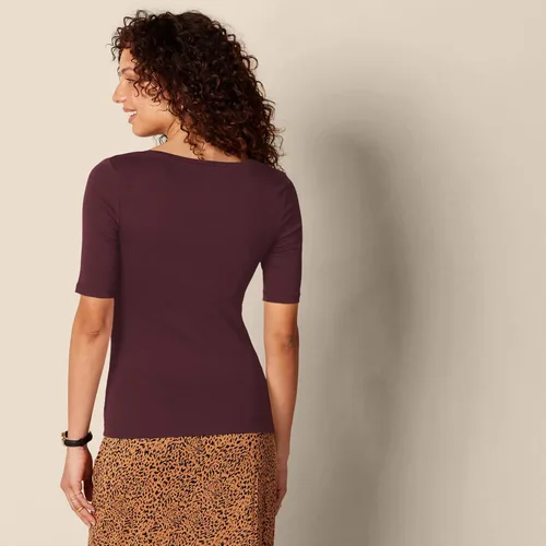 Miniatura 59 de Amazon Essentials - Camiseta de manga corta y cuello cuadrado para mujer