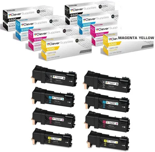 Miniatura 186 de CS compatible Xerox Phaser 6510/WorkCentre 6515 (106r03480) 2 cartuchos de tóner negro para Phaser 6510, WorkCentre 6515 2 negro
