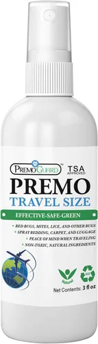 Aerosol para cama de viaje, LICE & MITE Killer – 3 oz cumple con TSA – Natural no tóxico – Apto para niños y mascotas – Acción rápida – Sin manchas